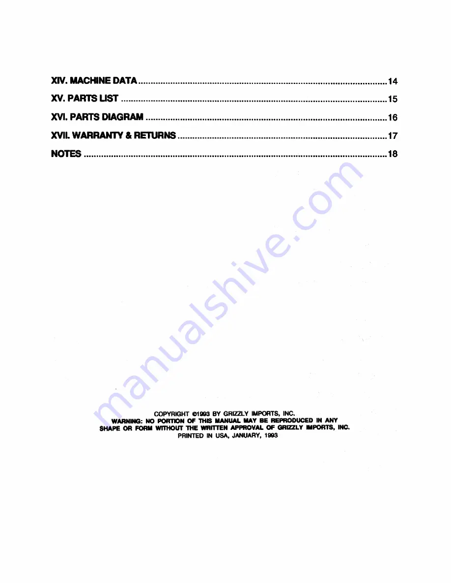 Grizzly G1072 Instruction Manual Download Page 6