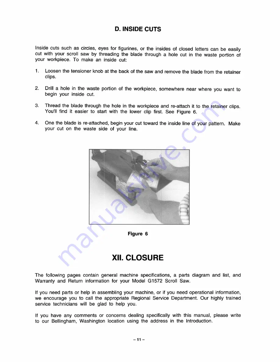 Grizzly G1572 Instruction Manual Download Page 18