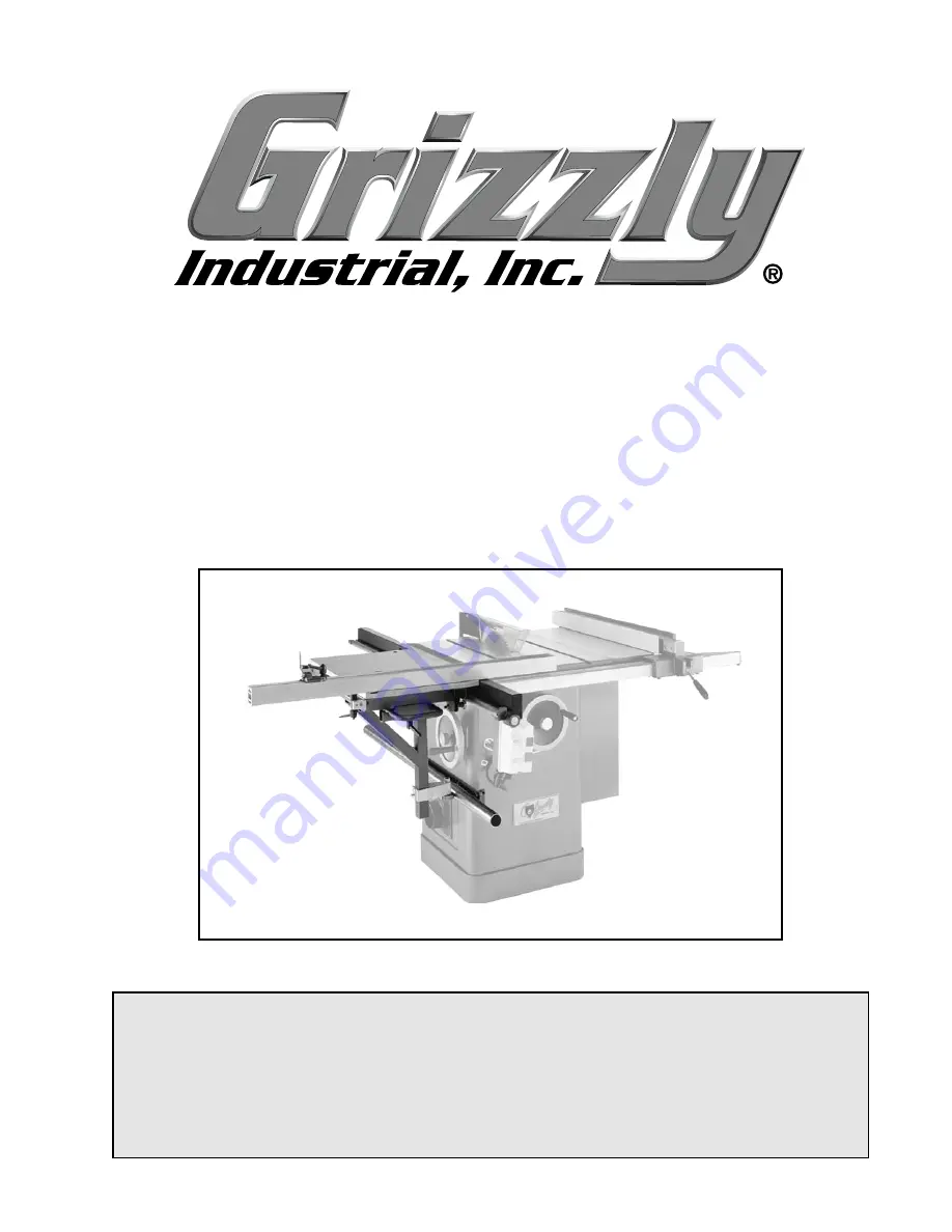 Grizzly G4227 Скачать руководство пользователя страница 1