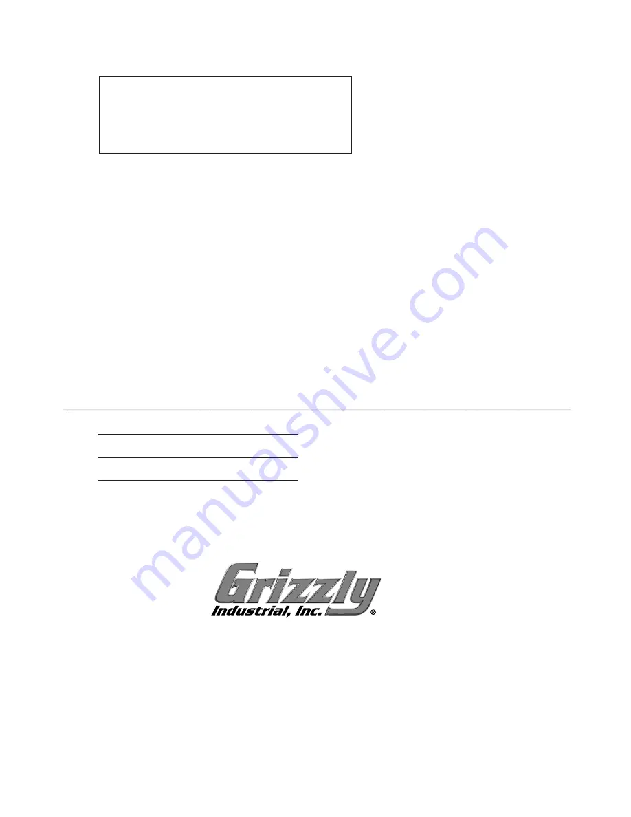 Grizzly G5968 Instruction Manual Download Page 14