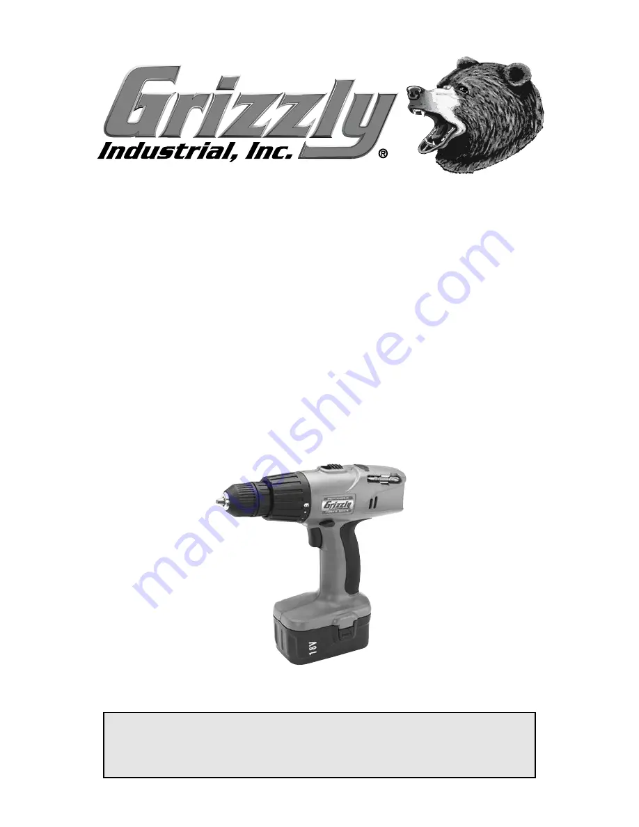 Grizzly G8596 Instruction Sheet Download Page 1