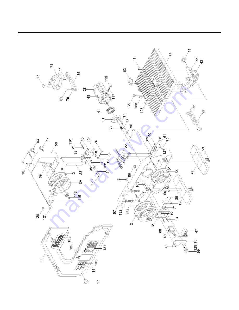 Grizzly G8976 Parts List Download Page 2