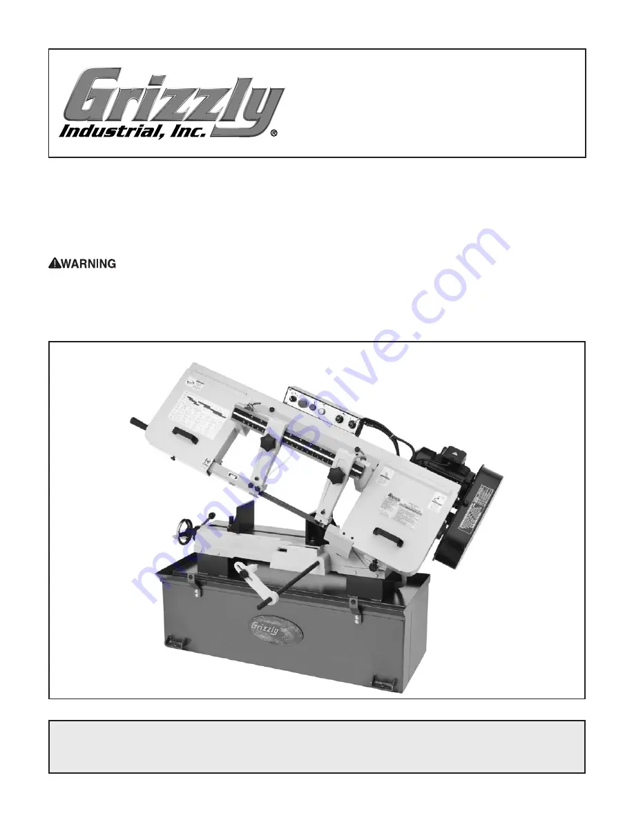 Grizzly G9744Z2 Owner'S Manual Download Page 1