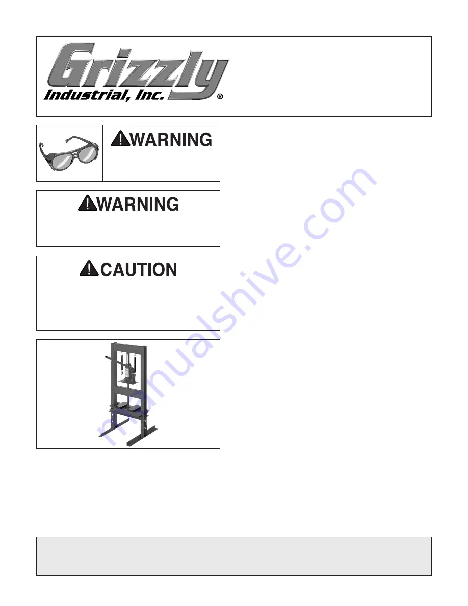 Grizzly H2870 Скачать руководство пользователя страница 1