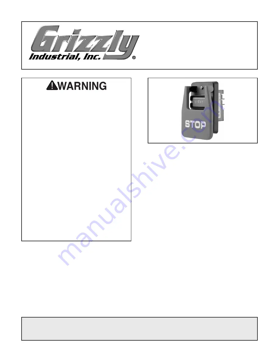 Grizzly H8243 Скачать руководство пользователя страница 1