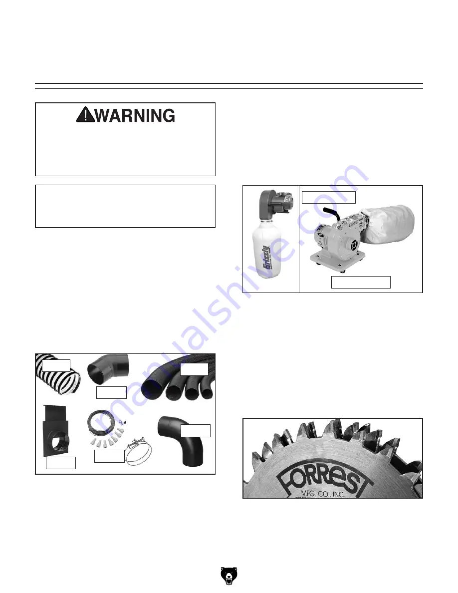 Grizzly Polar Bear G0833P Owner'S Manual Download Page 59