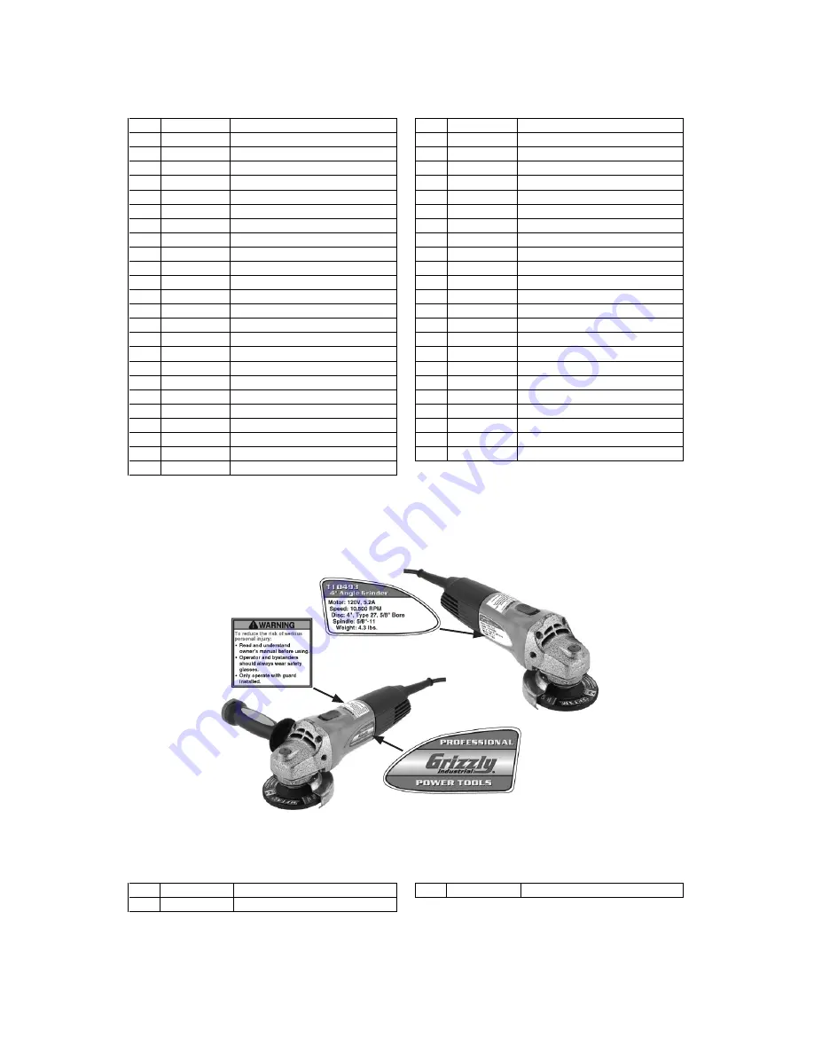 Grizzly t10493 Owner'S Manual Download Page 22