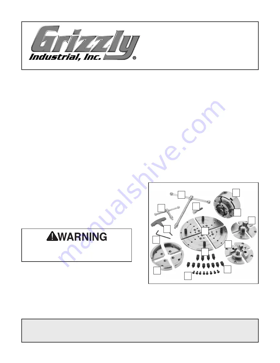 Grizzly T10810 Скачать руководство пользователя страница 1