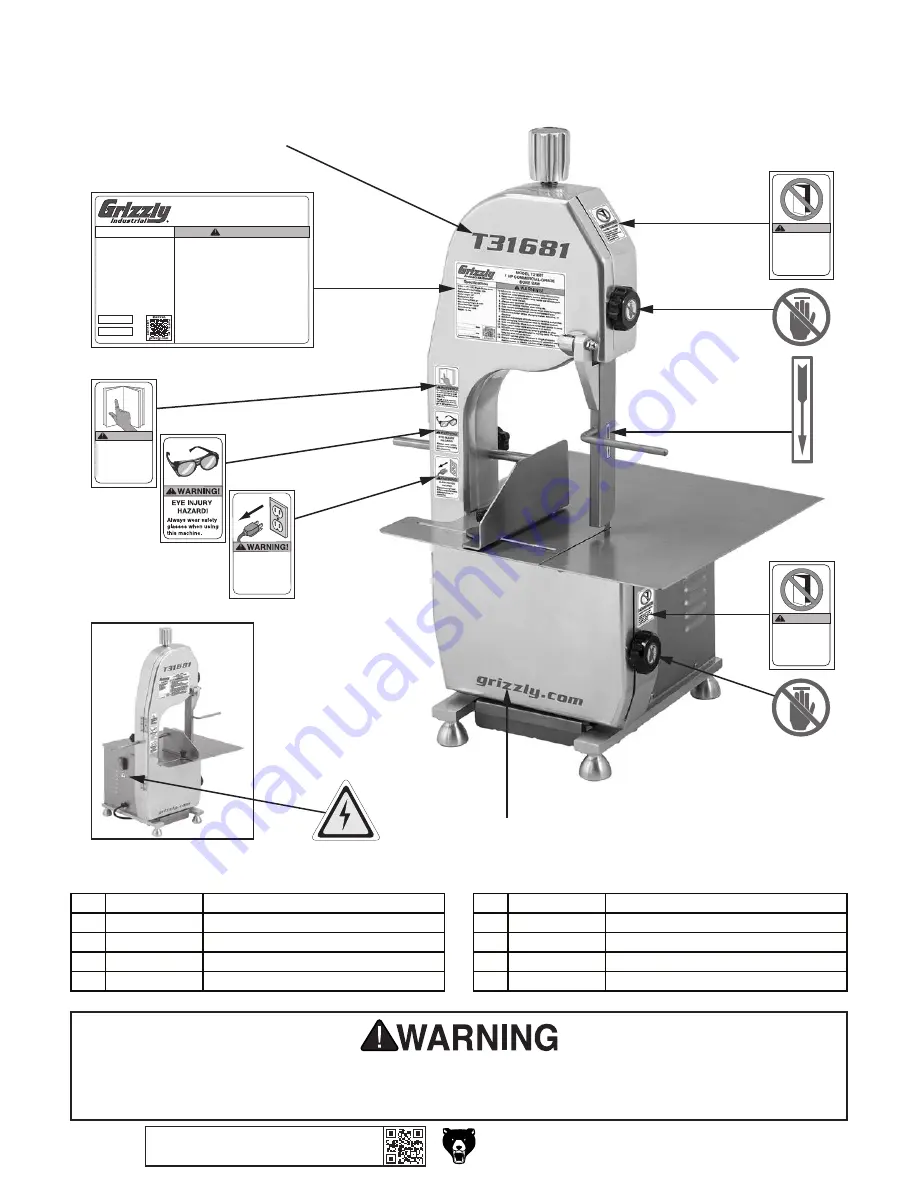 Grizzly T31681 Скачать руководство пользователя страница 34