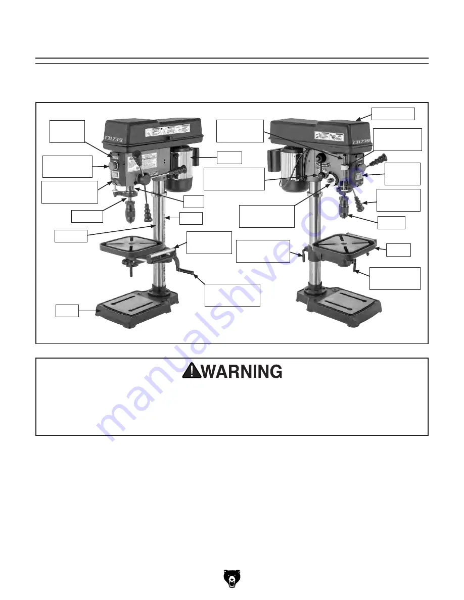 Grizzly T31739 Owner'S Manual Download Page 5