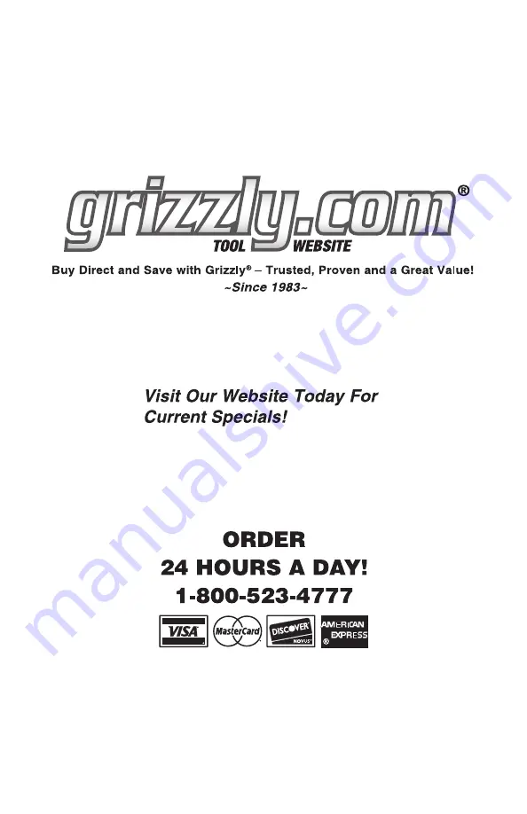 Grizzly T32005 Owner'S Manual Download Page 24