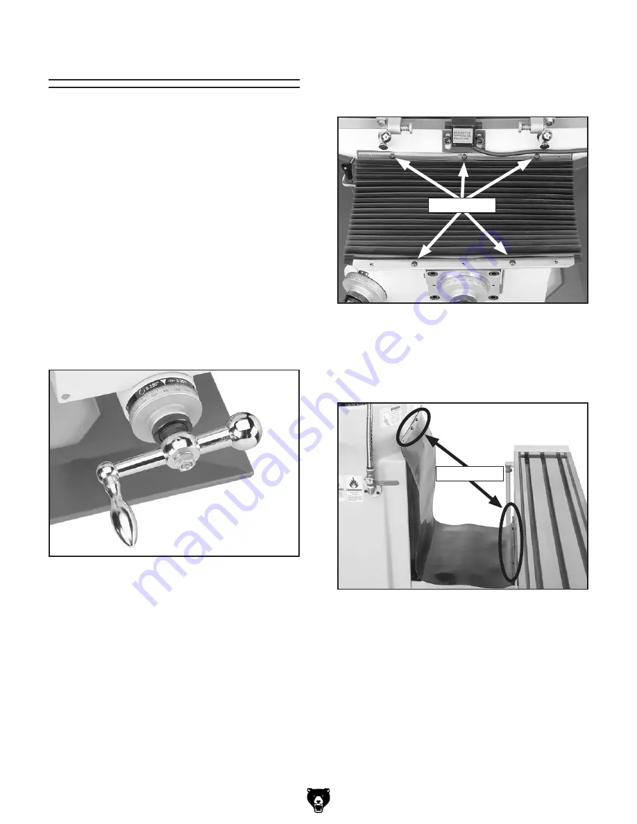 Grizzly Vertical Mill G0667X Owner'S Manual Download Page 20