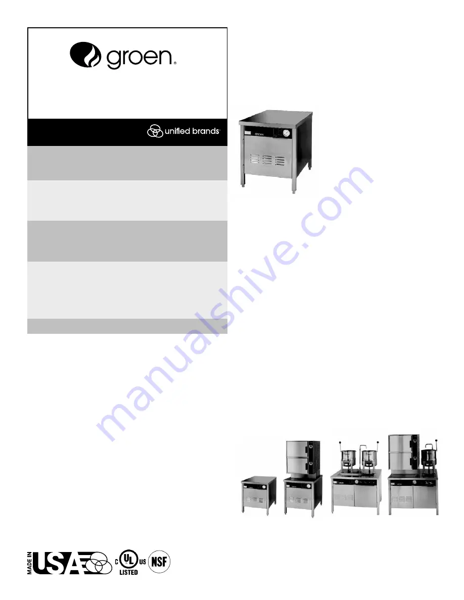 Groen NEB/1 Operator'S Manual Download Page 1