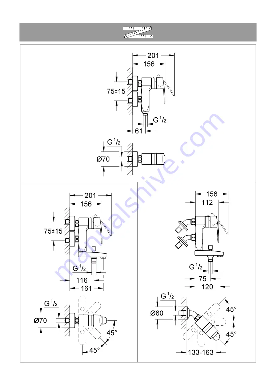 Grohe EUROSTYLE COSMOPOLITAN 23 300 Manual Download Page 2