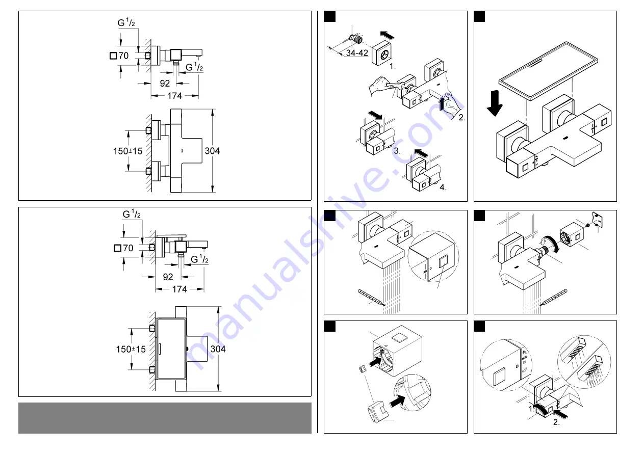 Gröne GROHTHERM CUBE 34 497 Скачать руководство пользователя страница 2