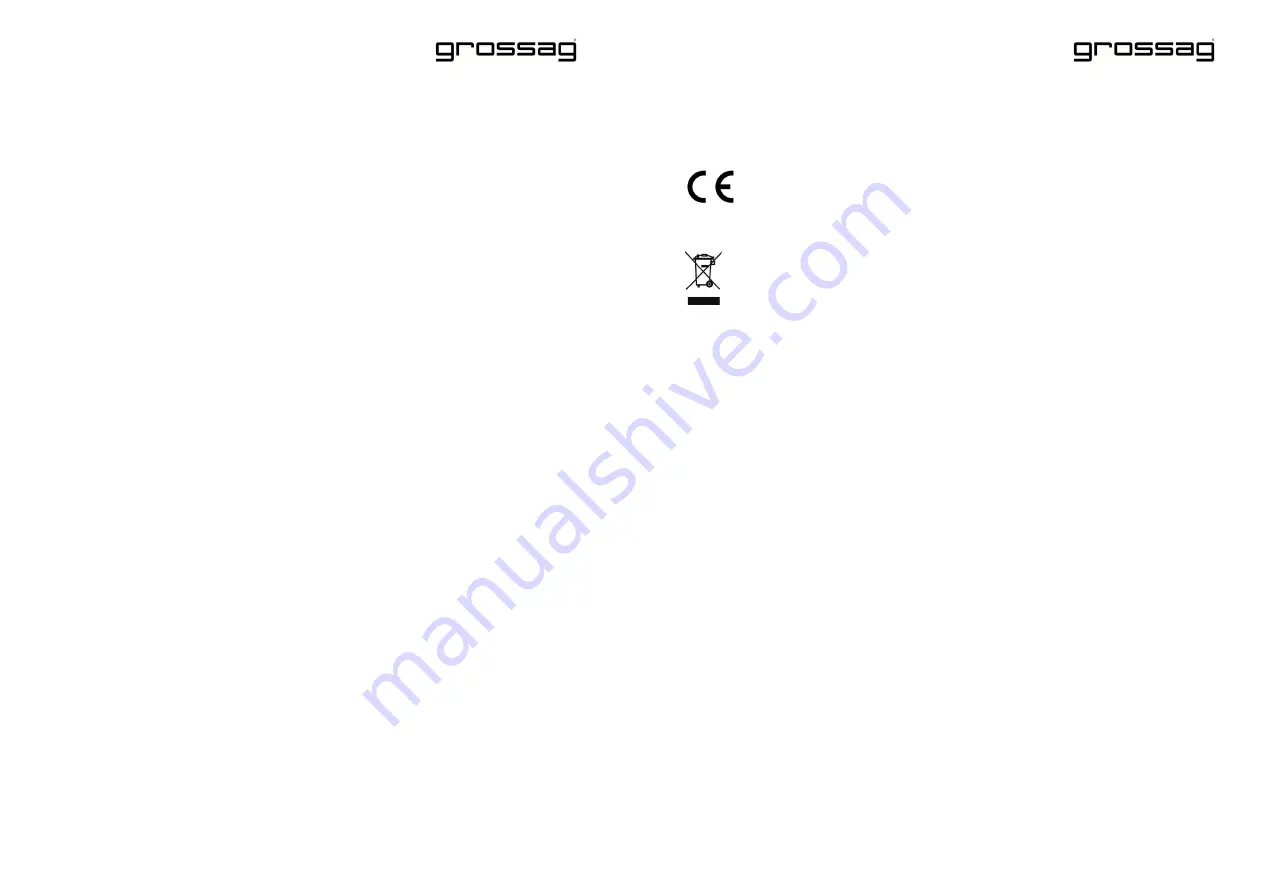 grossag KA 64 Instructions For Use Manual Download Page 4