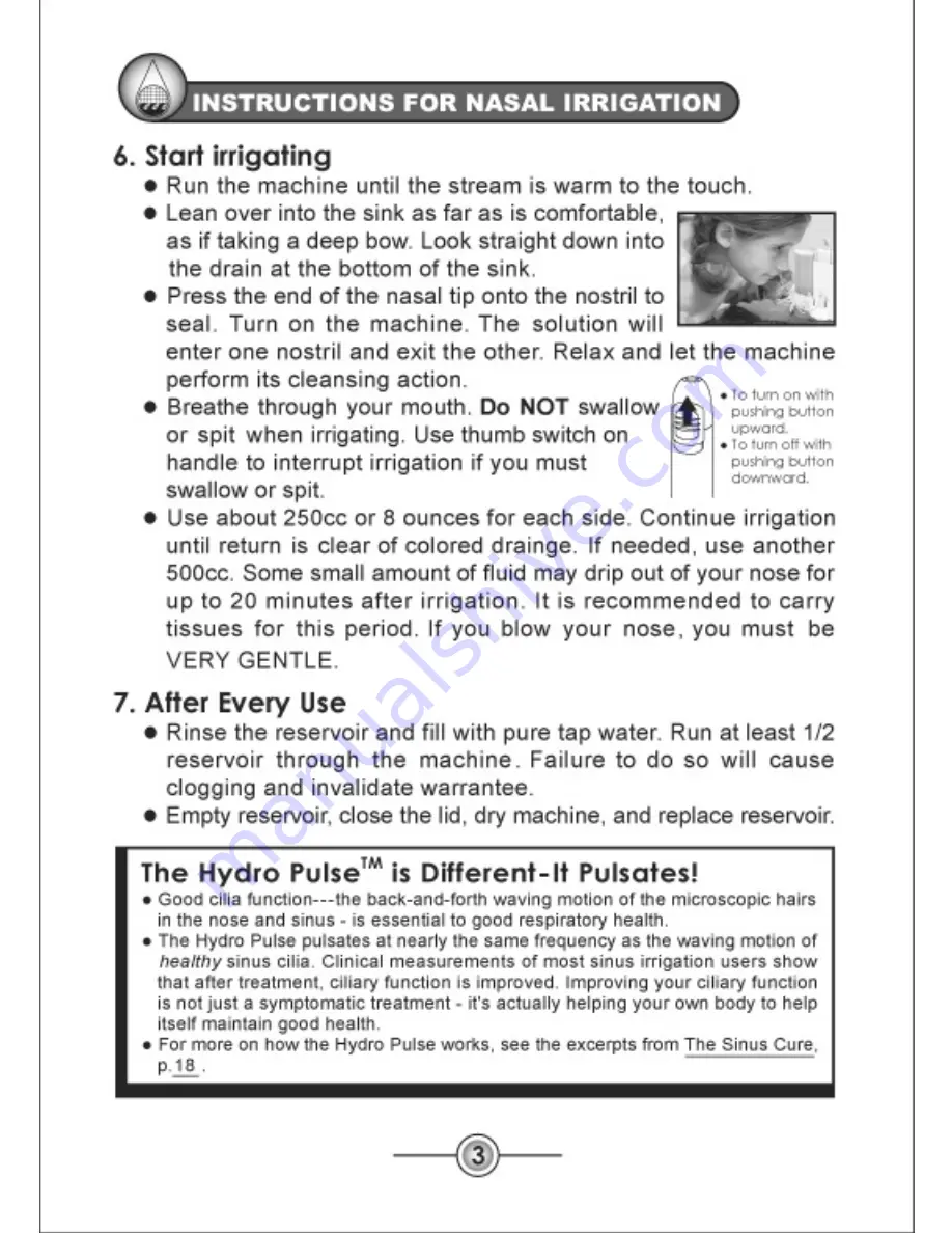 Grossan Hydro Pulse User Instructions Download Page 5