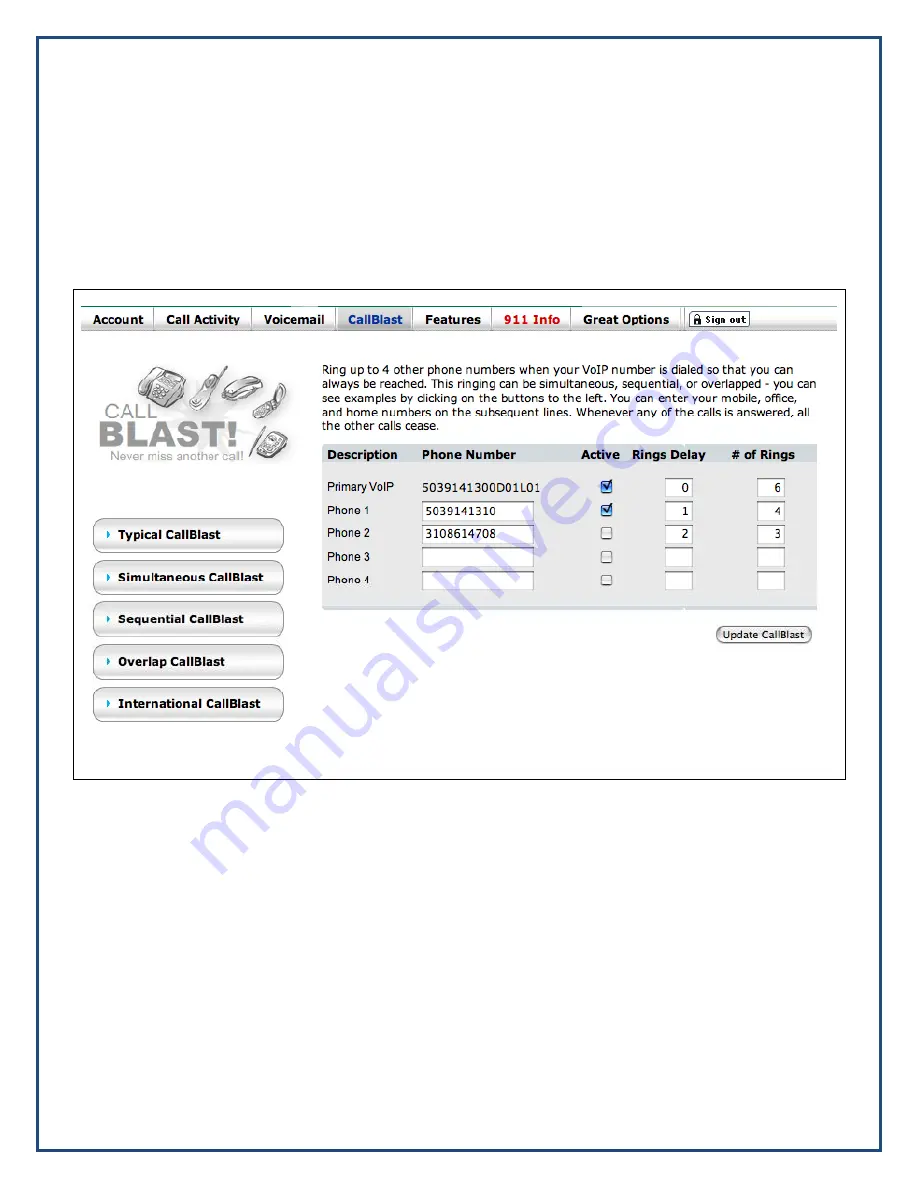 Ground Control Single-User VoIP Service User Manual Download Page 9