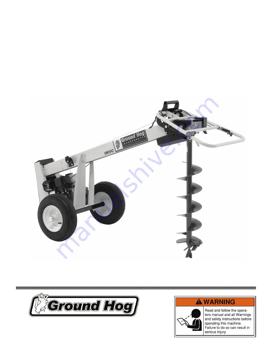 Ground Hog 1M5C Operator'S Manual Download Page 1