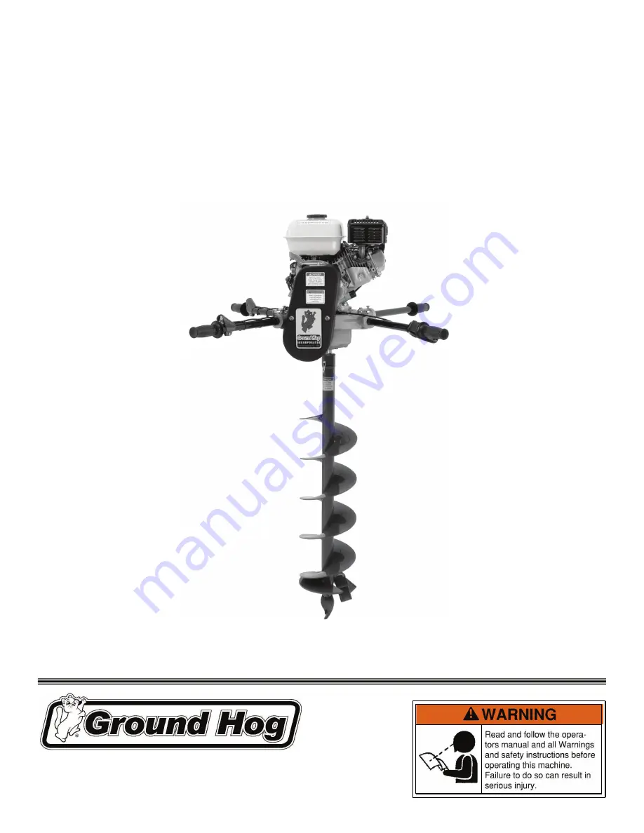 Ground Hog C-71-5 Operator'S Manual Download Page 1