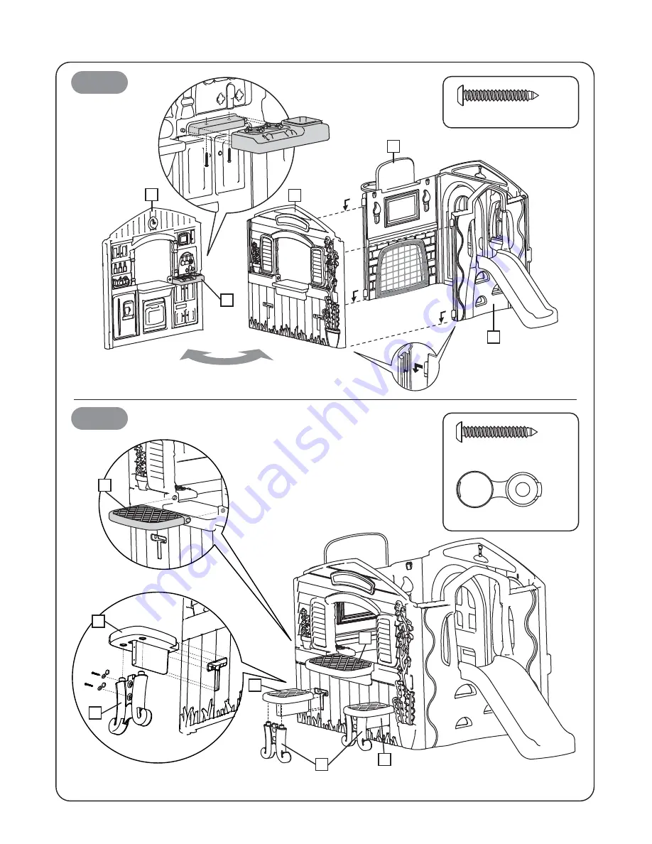 grow 'n up Wriggle N Slide Playhouse Скачать руководство пользователя страница 5