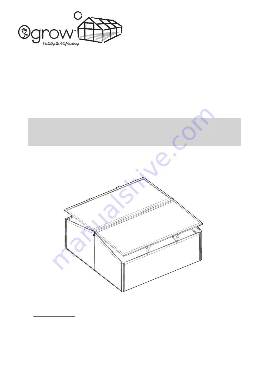 Grow OGAL-CF40 Instruction Manual Download Page 1