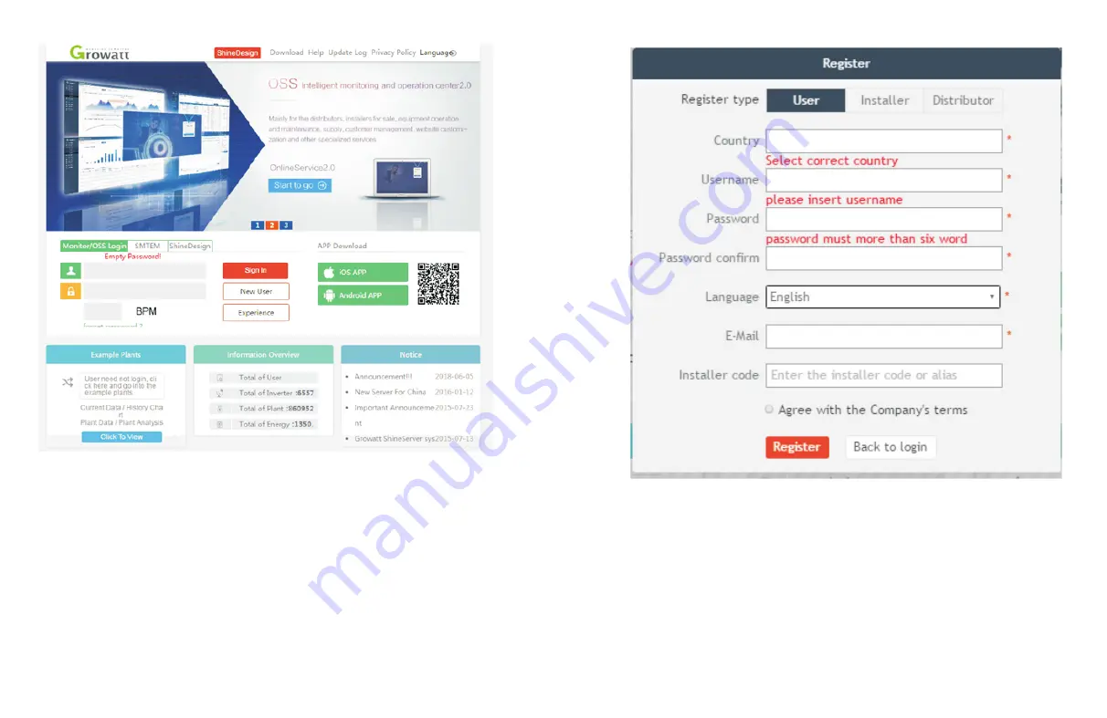 Growatt ShineMaster User Manual Download Page 14