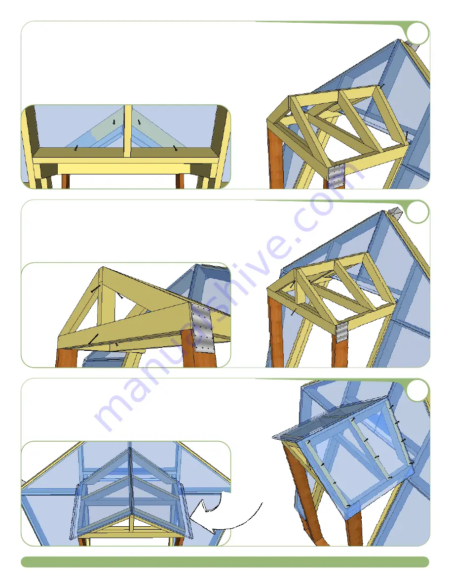 Growing Spaces 42' GROWING DOME SNOWSHED DOORWAY Installation Manual Download Page 9