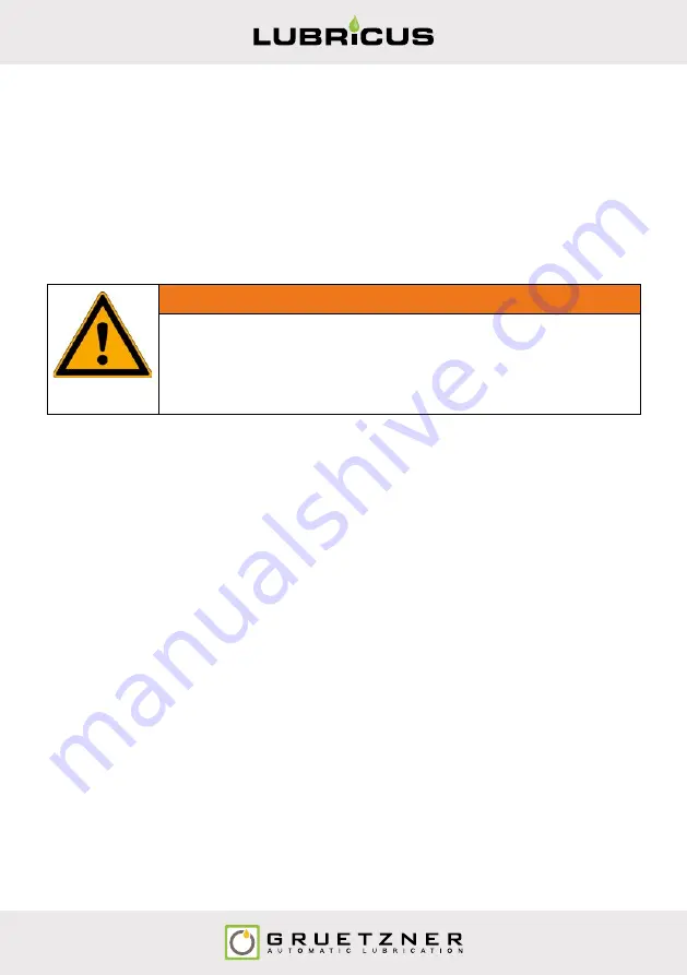 Gruetzner LUBRICUS LUB-V User Manual Download Page 29