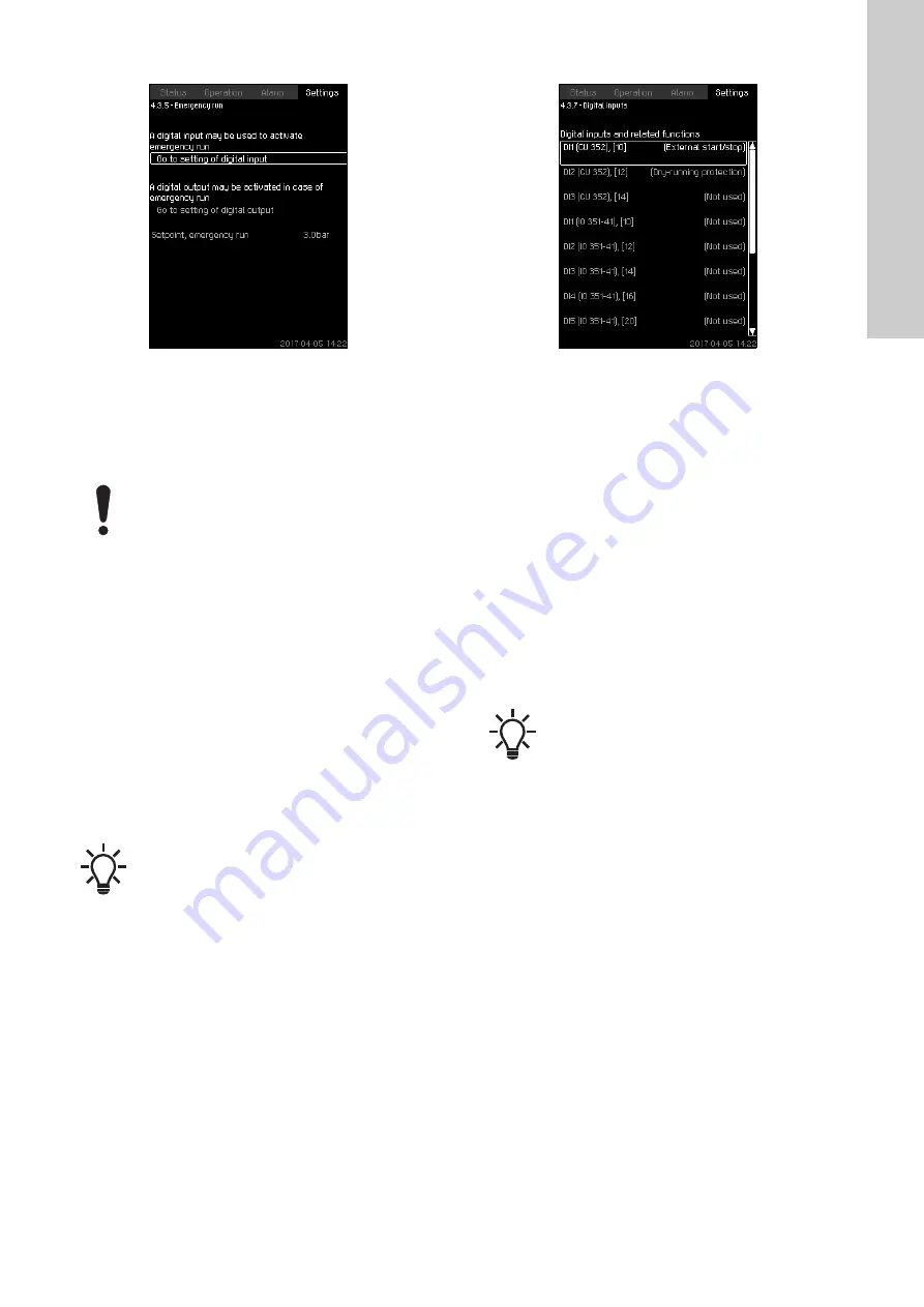 Grundfos Control MPC 2000 Series Installation And Operating Instructions Manual Download Page 47