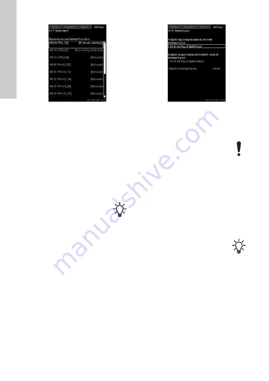 Grundfos Control MPC 2000 Series Installation And Operating Instructions Manual Download Page 482