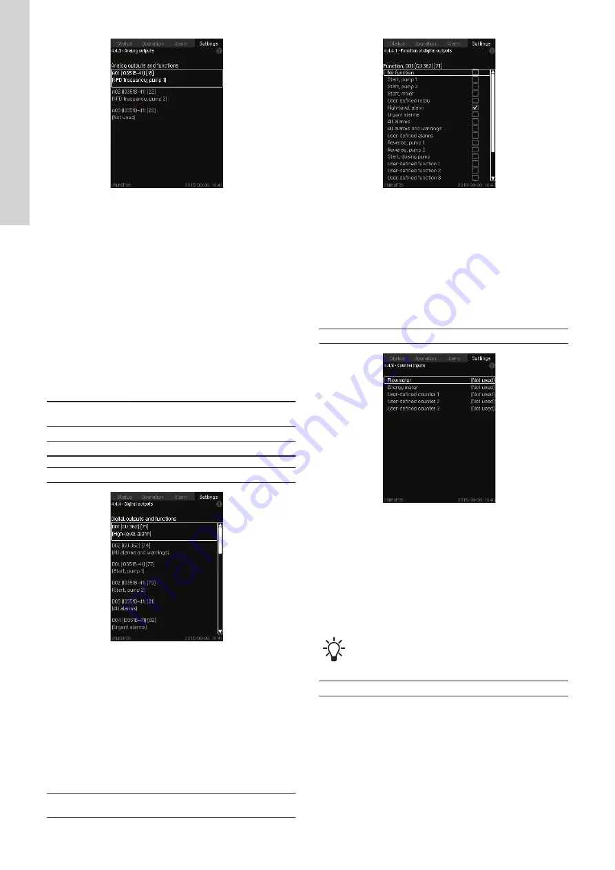 Grundfos CU 362 Installation And Operating Instructions Manual Download Page 58