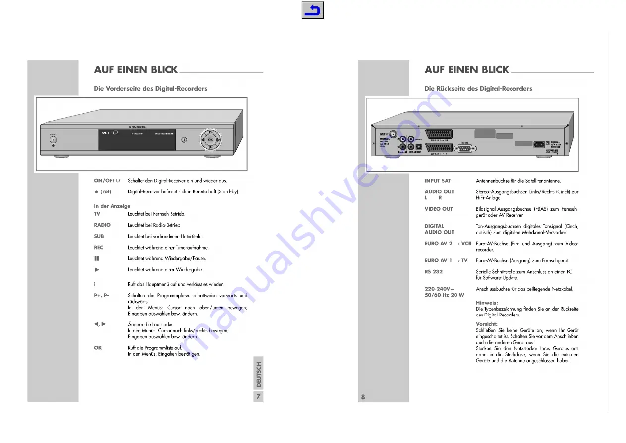 Grundig DSR 4530 HDD Service Manual Download Page 4