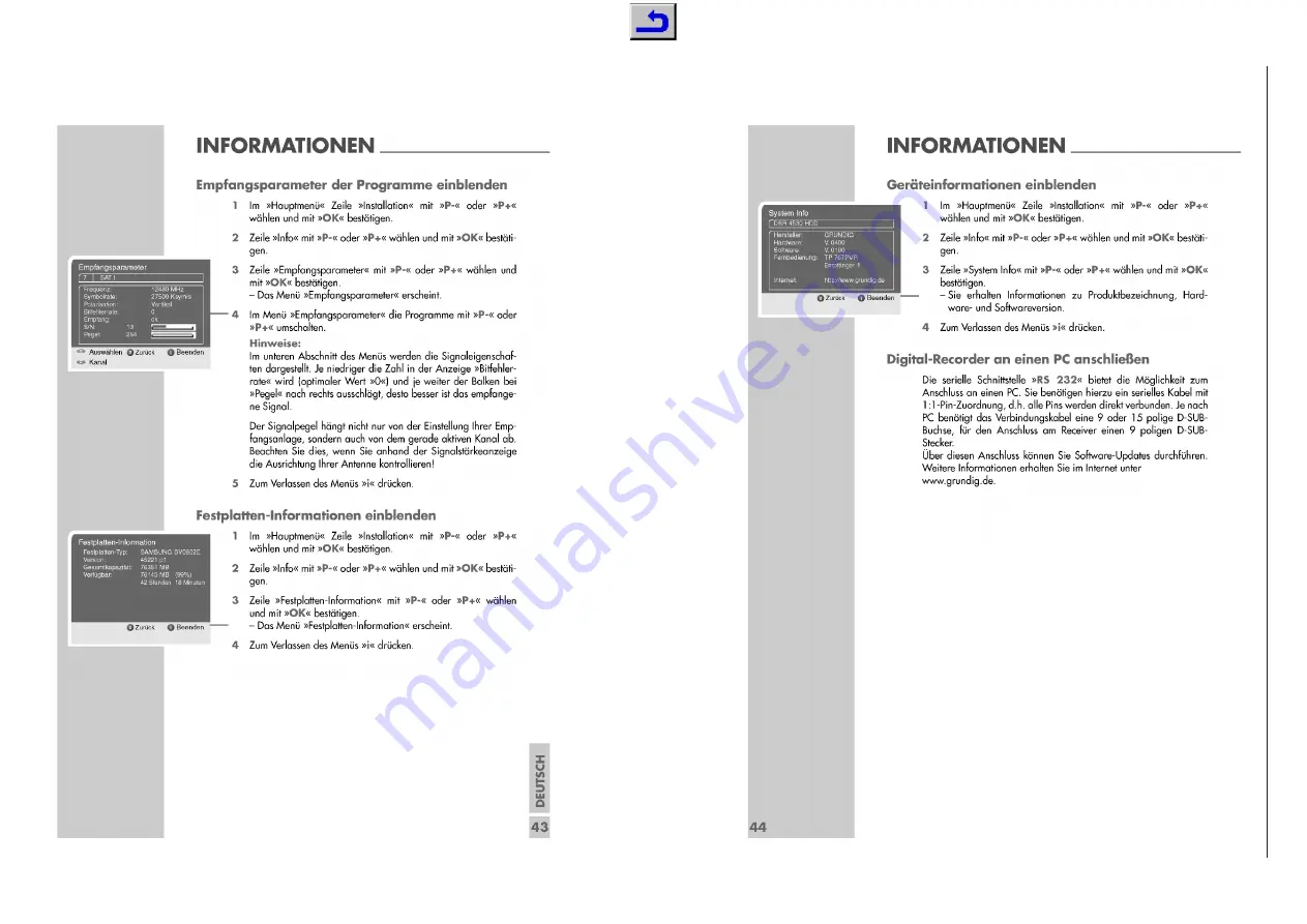 Grundig DSR 4530 HDD Service Manual Download Page 7