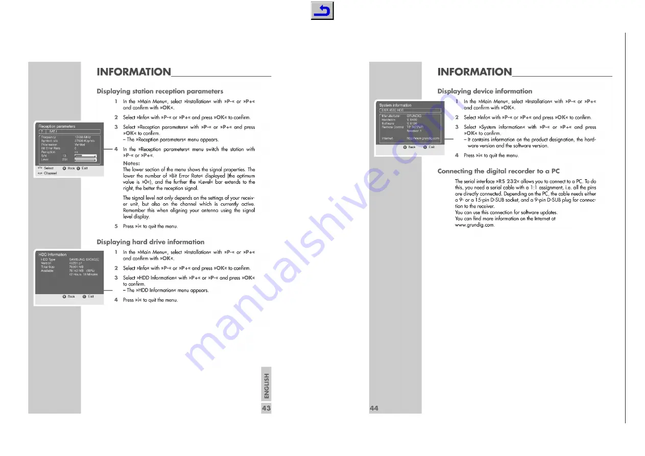 Grundig DSR 4530 HDD Service Manual Download Page 11