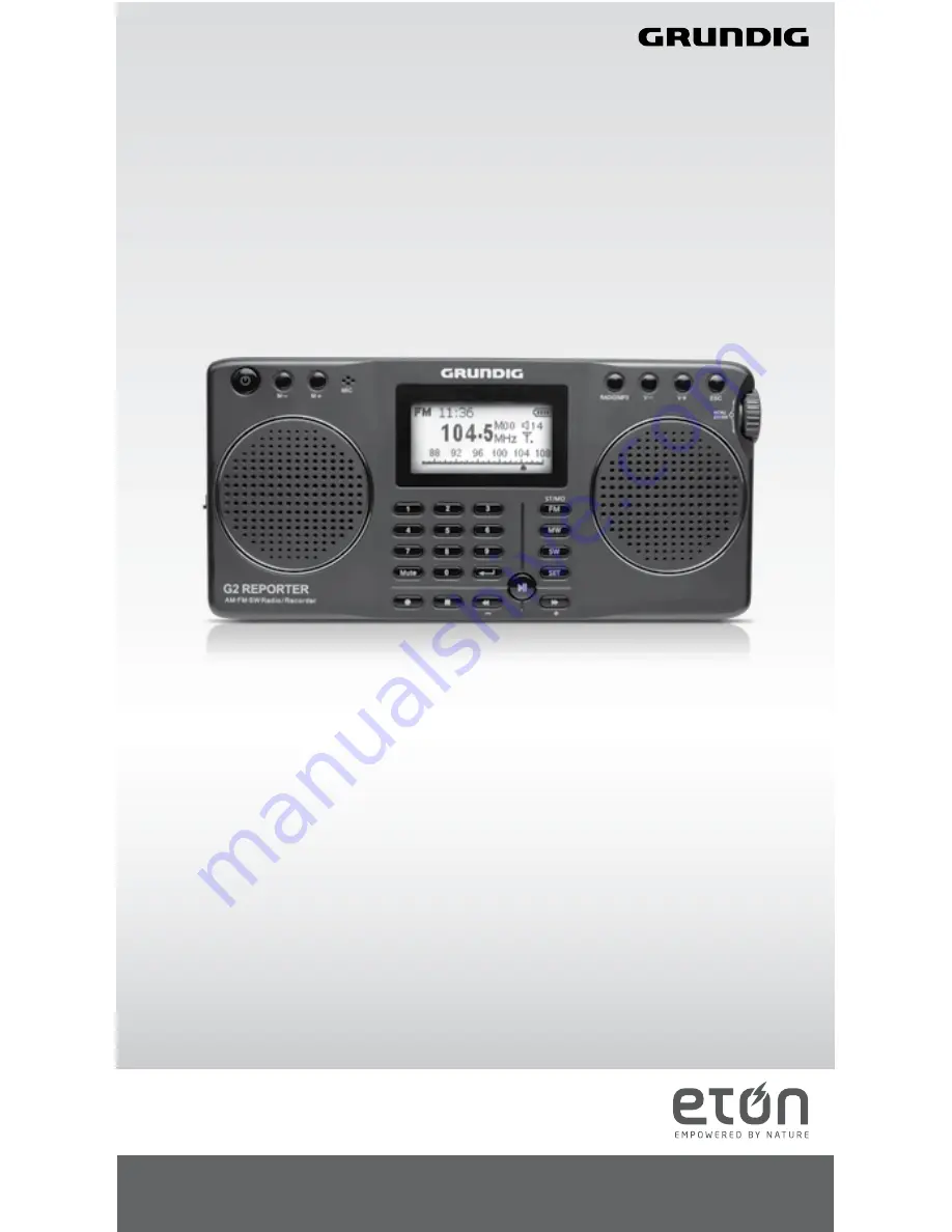 Grundig G2 REPORTER Скачать руководство пользователя страница 1