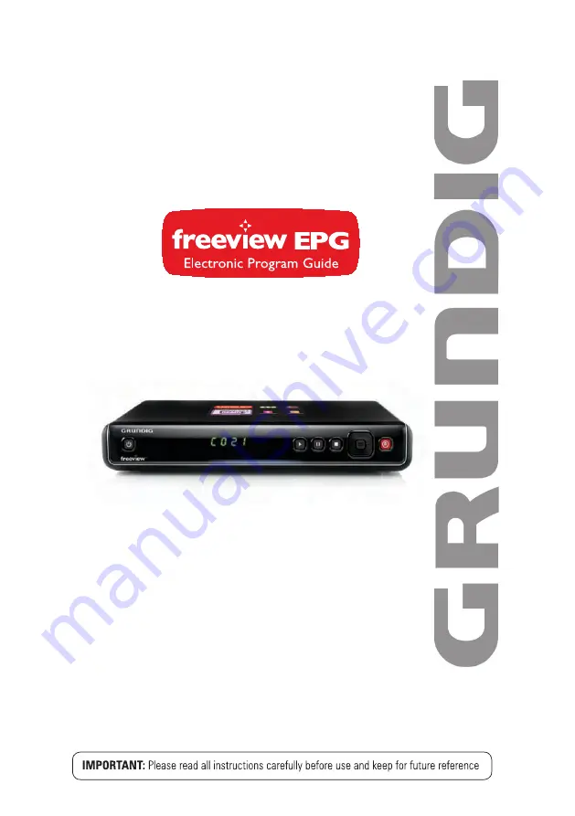 Grundig GDVR501FV Скачать руководство пользователя страница 1