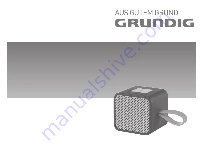 Grundig GSB 710 Скачать руководство пользователя страница 1