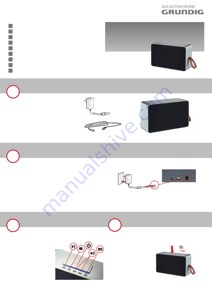 Grundig GSB 750 Скачать руководство пользователя страница 1