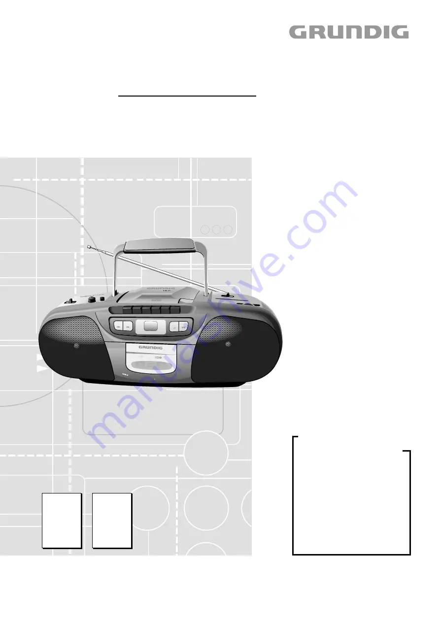 Grundig K-RCD 120 Скачать руководство пользователя страница 1