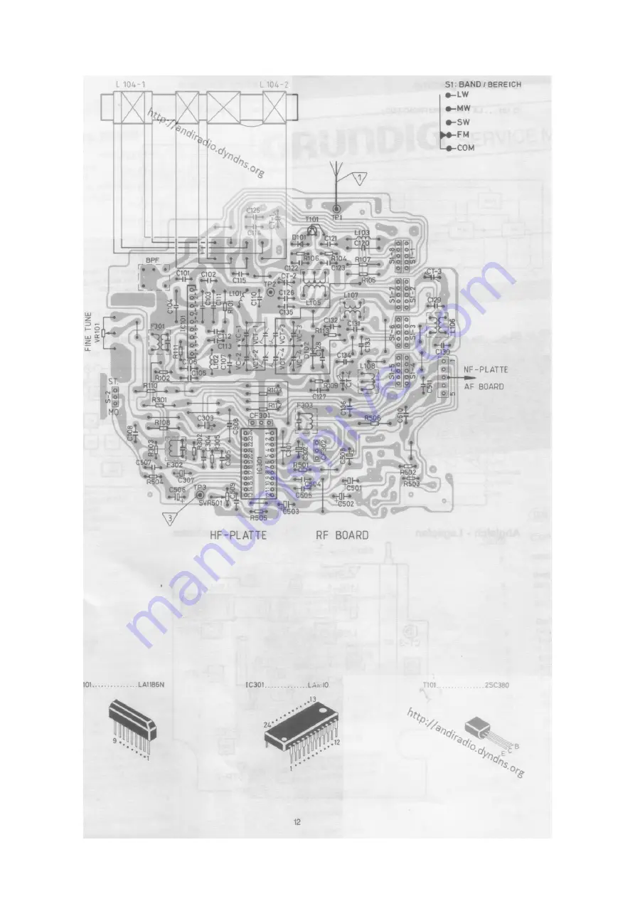 Grundig RR 1650 Service Manual Download Page 12