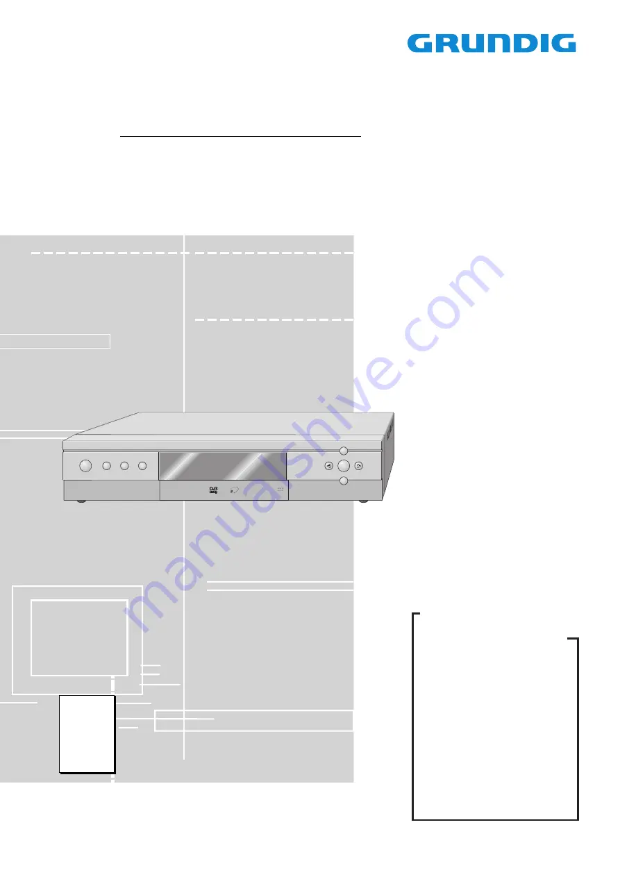 Grundig Sinio DTR 6110 S Service Manual Download Page 1