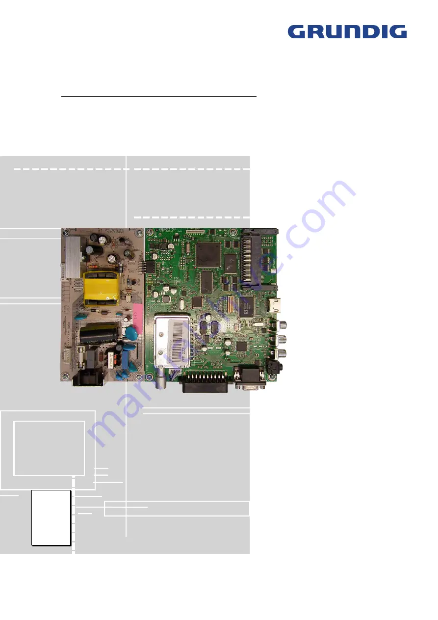 Grundig VISION 2 19-2830 T Service Manual Download Page 1