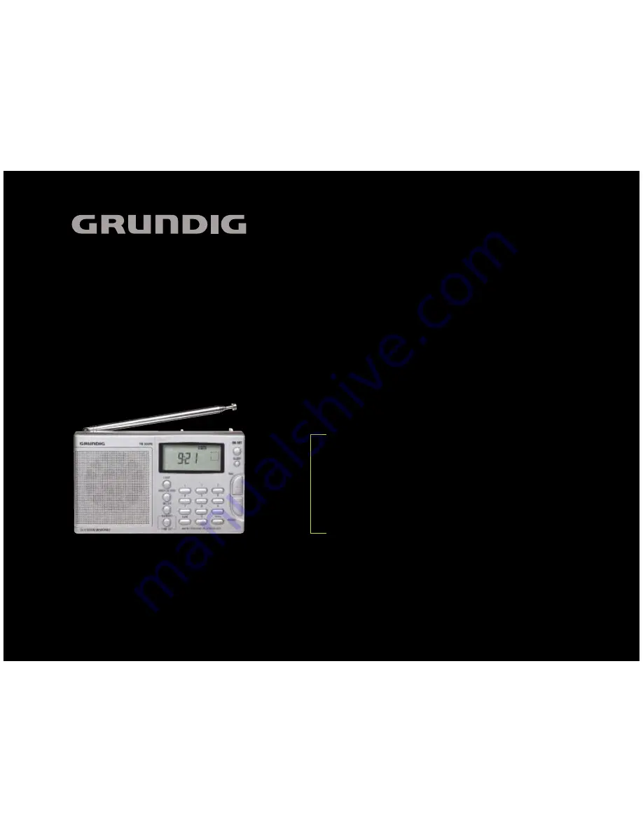 Grundig YACHT BOY YB 300PE Скачать руководство пользователя страница 1