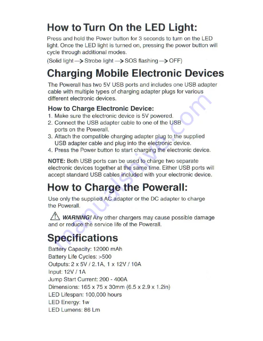 Gryphon PowerAll GC001 Owner'S Manual Download Page 4