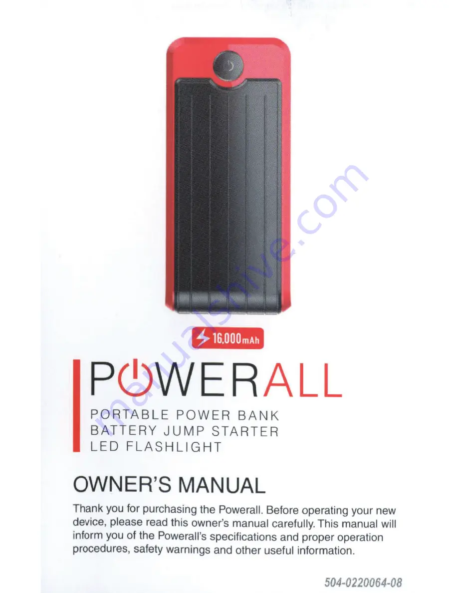 Gryphon POWERALL User Manual Download Page 1