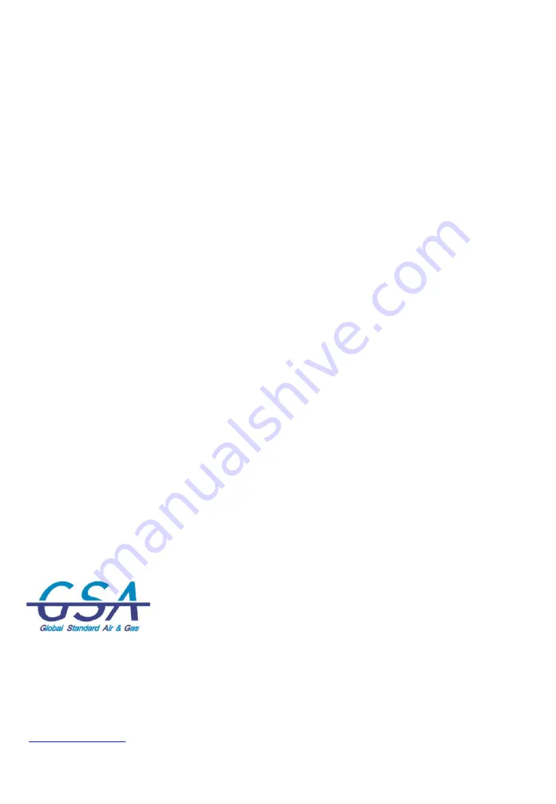 GSA Desiccant Operating Manual Download Page 17