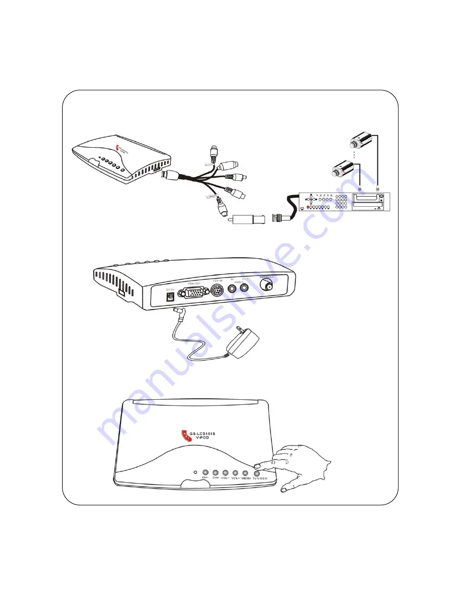 GSi GS-LCD101S V-POD Quick Manual Download Page 4