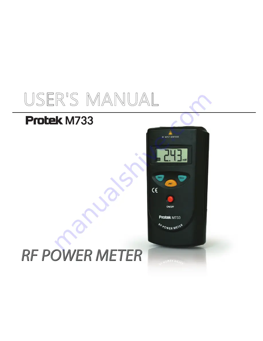 GSi Protek M733 User Manual Download Page 1