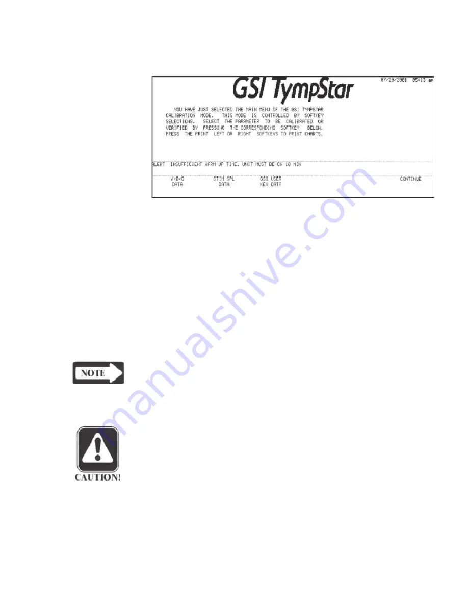 GSi TYMPSTAR 1 Service Manual Download Page 125